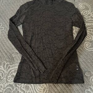 Elegant Black Lace Women's Top